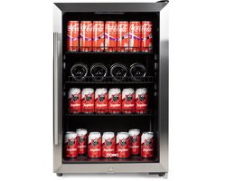 DOMO DO91610BK Drankenkoelkast - Barkoelkast - Glazen Deur - Energieklasse C - 118L - Zwart