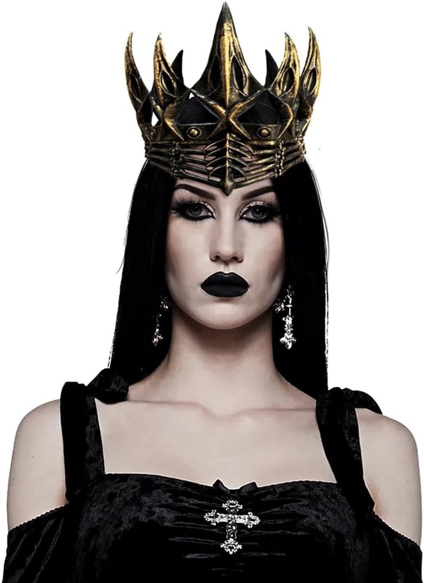 Gothic Kroon voor Halloween - Ravenkroon Hoofdsieraad voor Dames en Heren, Perfect voor Feestjes en Cosplay