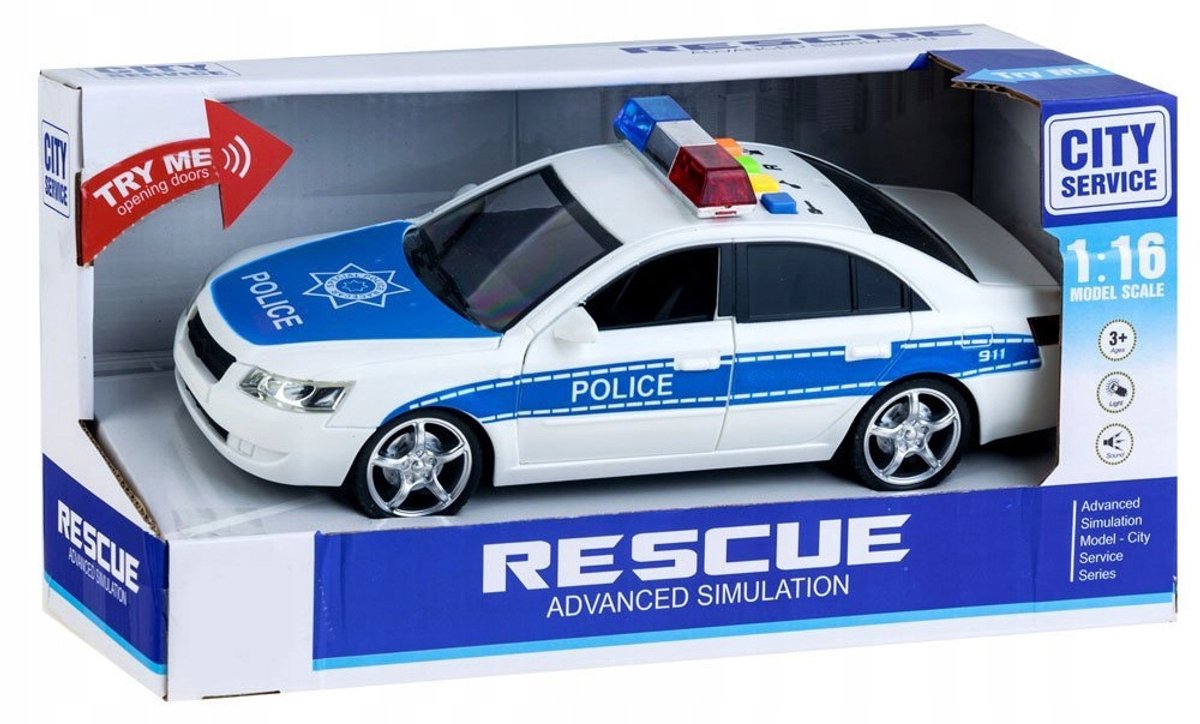Politiewagen op Batterijen met Licht en Geluid - Speelgoed voor Kinderen