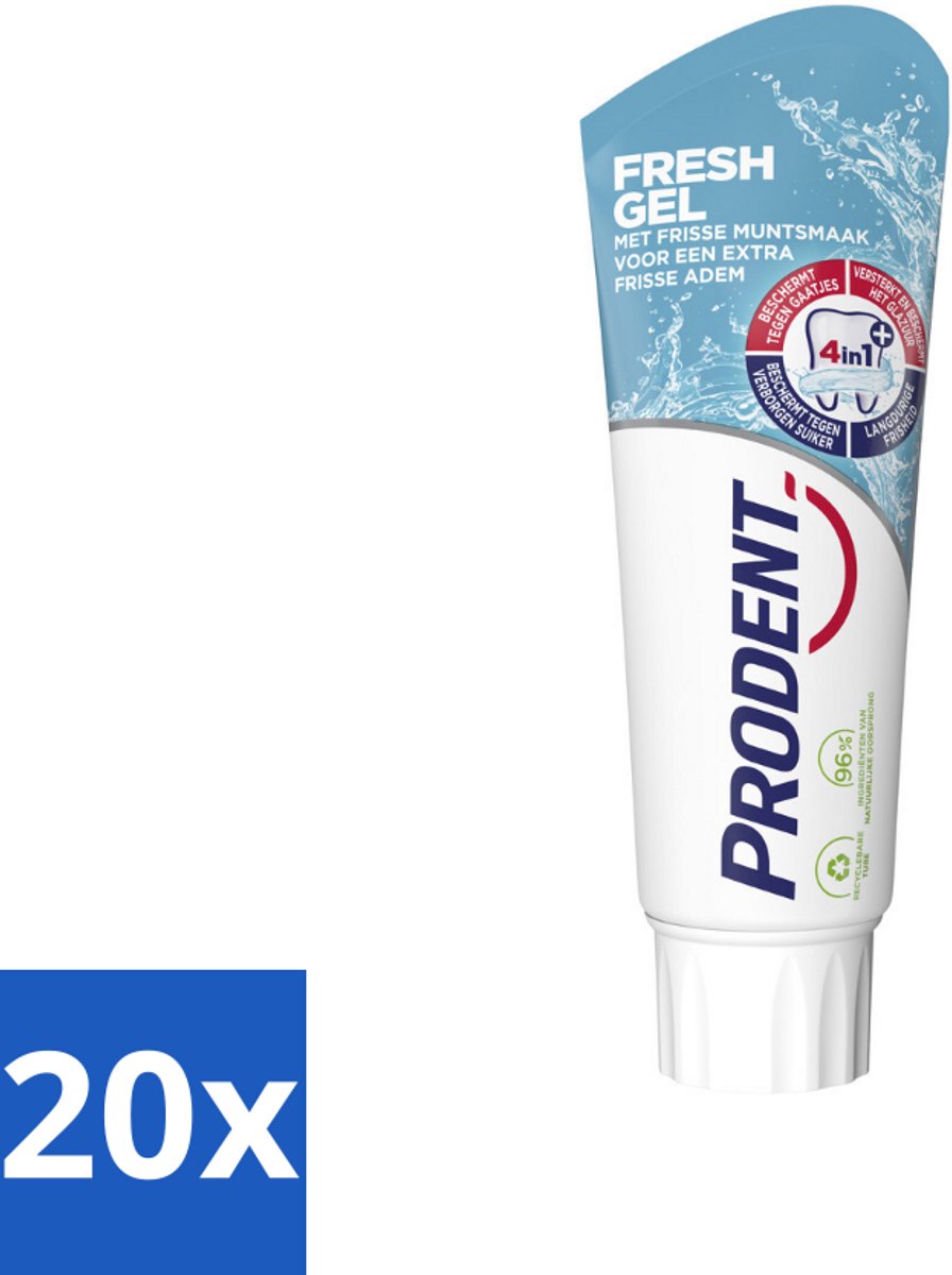 20 x Prodent – Tandpasta – Fresh Gel – 75 ml - Koffie - Koffiezetapparaat - Koffiezetapparaat Met Automatische Functie