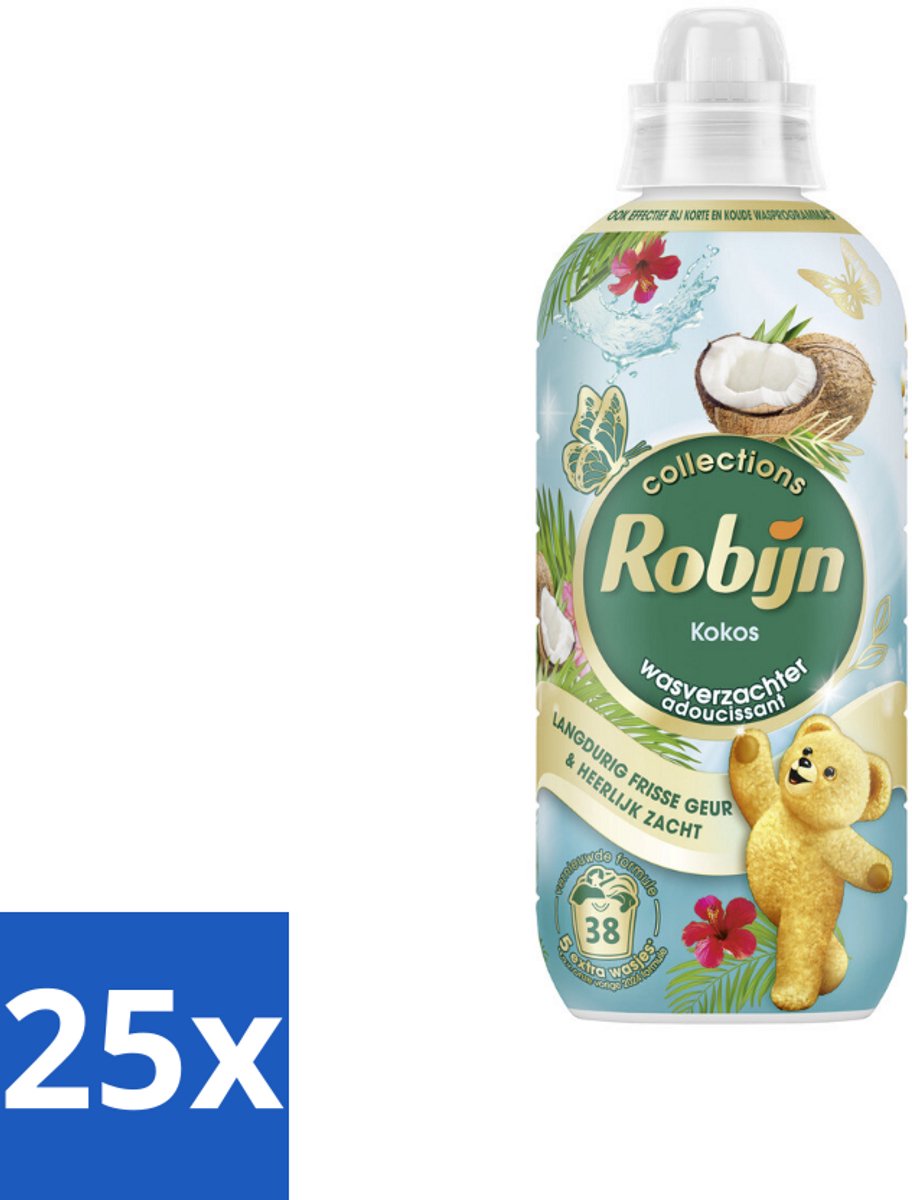 25 x Robijn – Wasverzachter – Kokos Sensation – 765 ml - Koffiezetapparaat