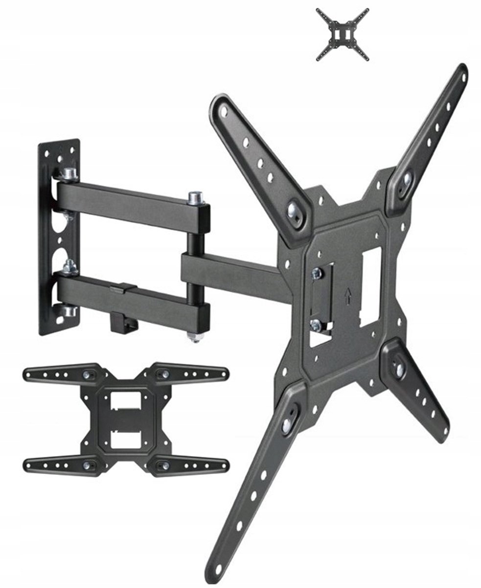 Draaibare TV-muurbeugel voor 32-inch schermen, 22 kg belastbaar