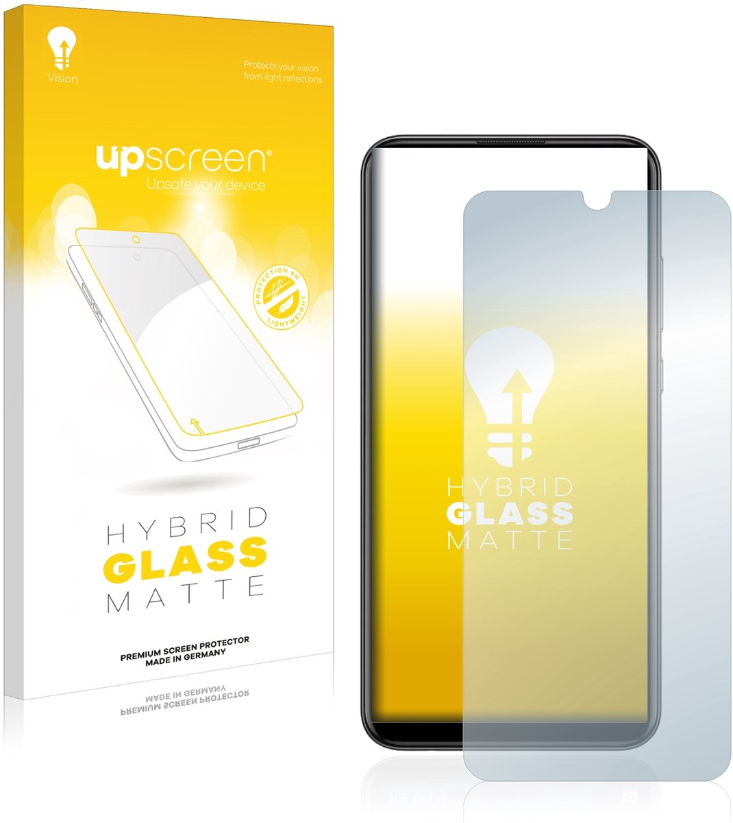 upscreen - Screenprotector voor Huawei P smart 2019 / P smart+ 2019 - Folie Beschermfolie Beschermglas matte
