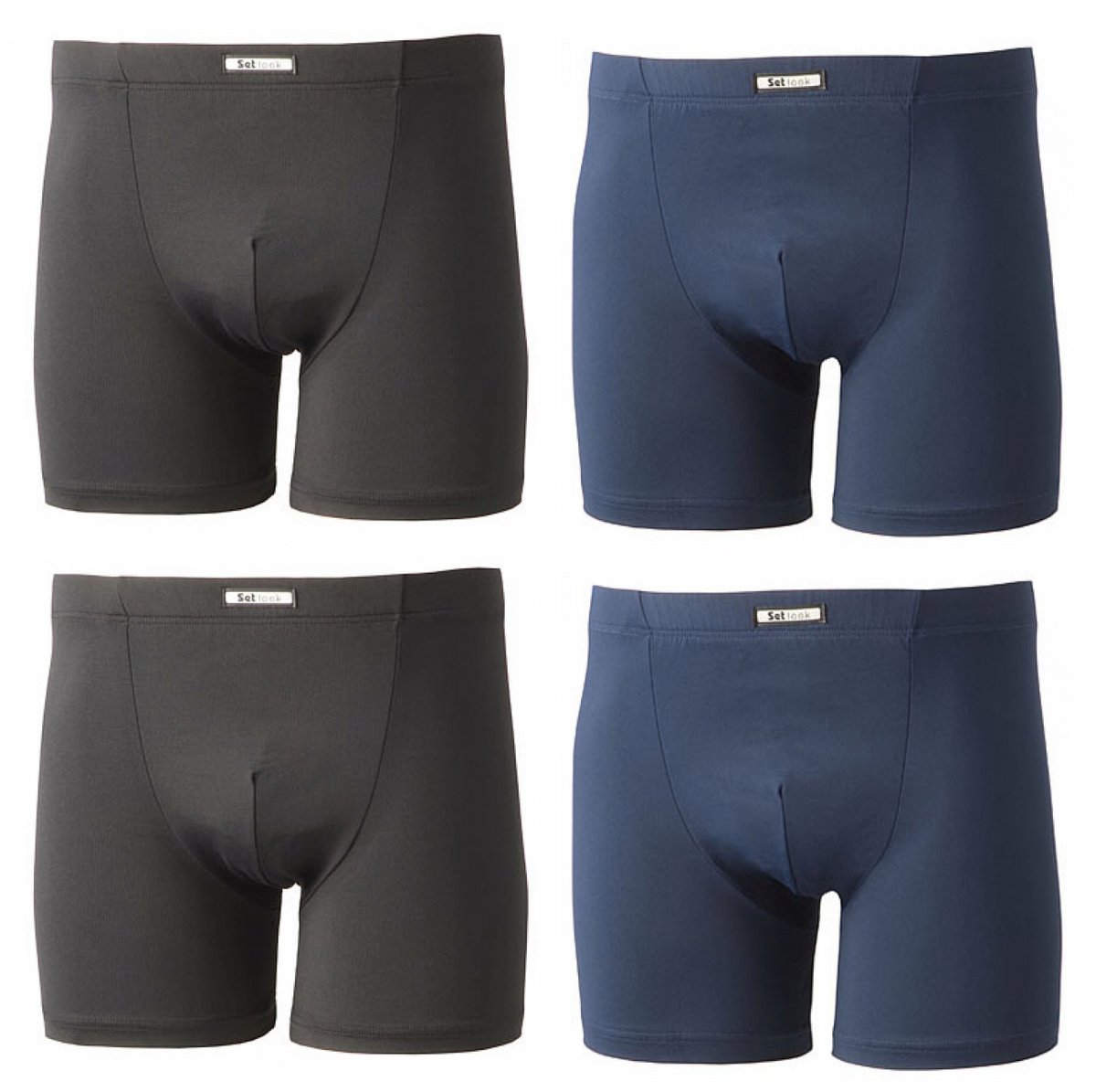SET Heren Boxershorts 4-pack - Microfiber Basic - Microfiber (Polyamide)