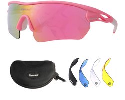 OUTDOORSPARTA gepolariseerde sportzonnebril fietsbril rijschaduwen met 5 verwisselbare lenzen voor volwassenen(2. - ShopVlot
