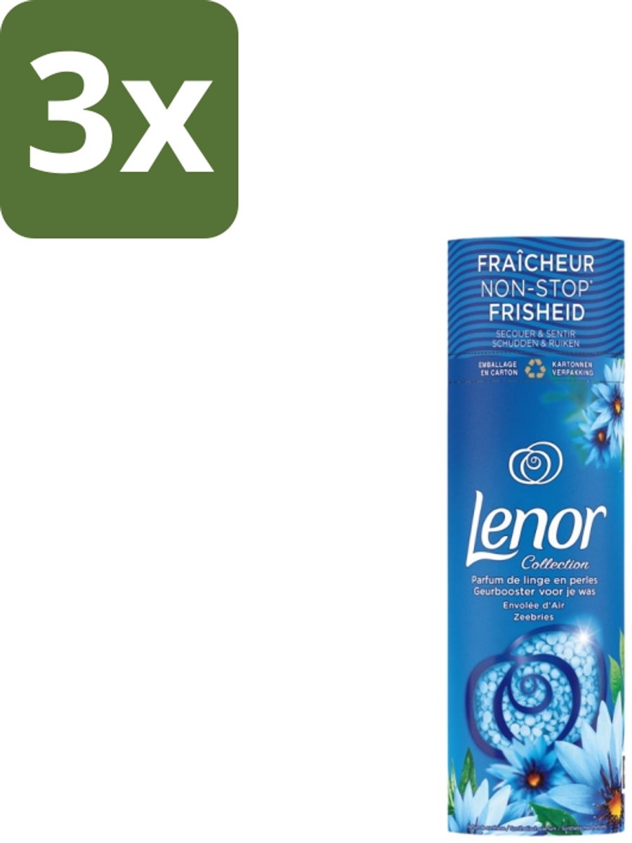 3 x Lenor – In-Wash Geurbooster – Zeebries – 19 wasbeurten - Geurbooster - Wasgeur - Zeebries - Wasmachine - Wasbeurt