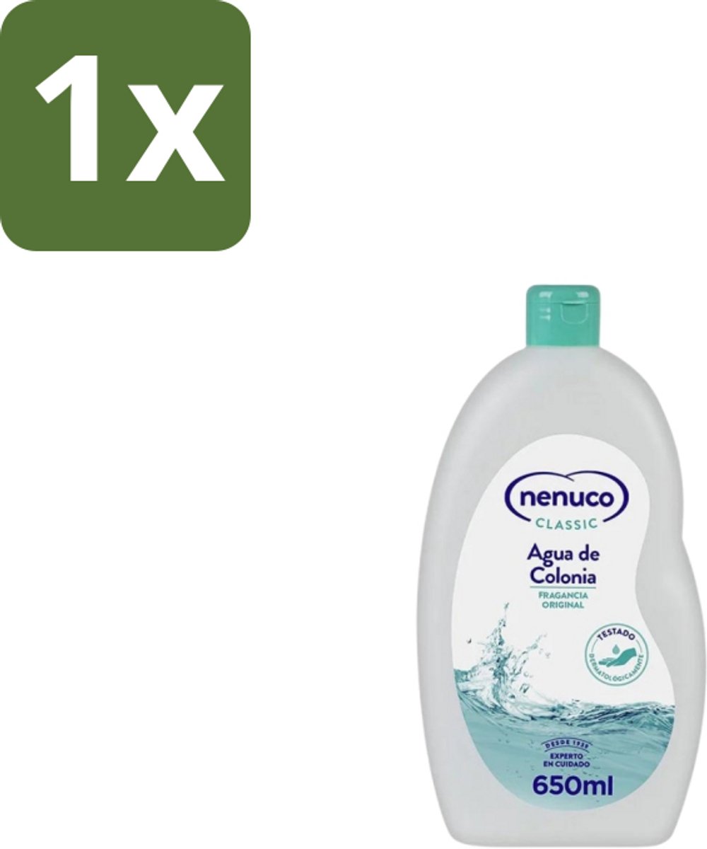 1 x Nenuco – Eau de Cologne – Klassiek – 650 ml - Eau De Cologne - Klassiek - Fris - Bloemig - Verfrissend