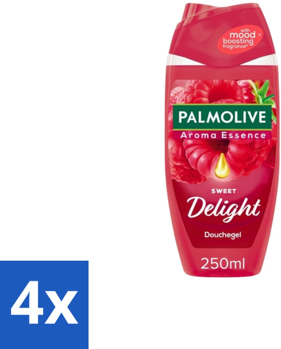 4 x Palmolive – Douchegel – Sweet Delight – 250 ml - Douchegel - Fruitige Geur - Reiniging - Verzorging - Huidverzorging