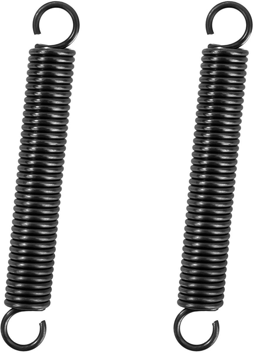 Verlengveren 115 mm, stevige trekveren met haken, ideaal voor diverse toepassingen, buitendiameter 16 mm, draaddiameter 2,3 mm, 16,1 kg treksterkte, set van 2 stuks