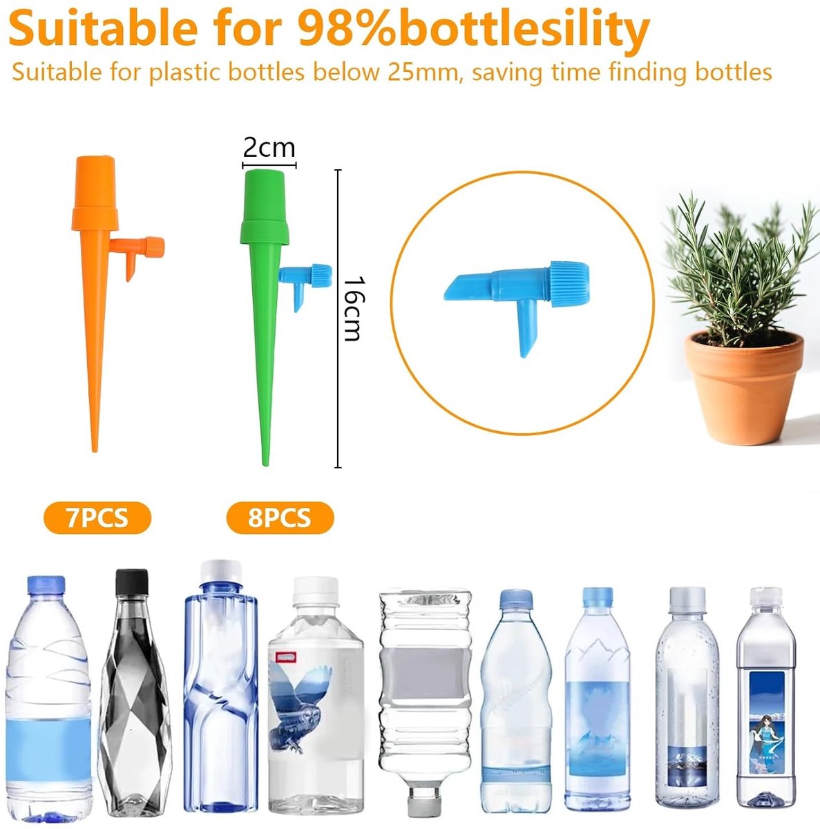 Complete Automatische Irrigatieset met 15 Onderdelen voor Tuin, Balkon en Potplanten - Verstelbare Druppelaars voor Bloemen en Buiten- en Binnenplanten