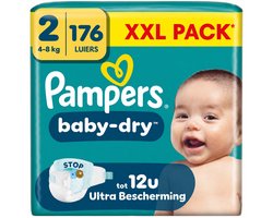 2x Pampers Baby Dry Luiers Maat 2 (4-8kg) 88 stuks