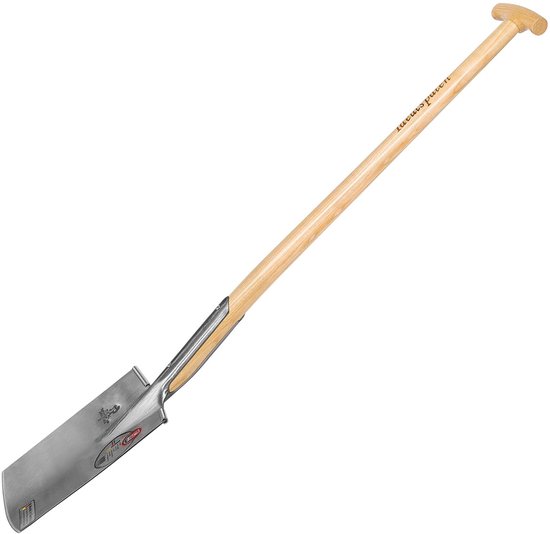 Bouwschop IDEAL met houten steel, 285x180 mm, 85 cm — afbeelding 2