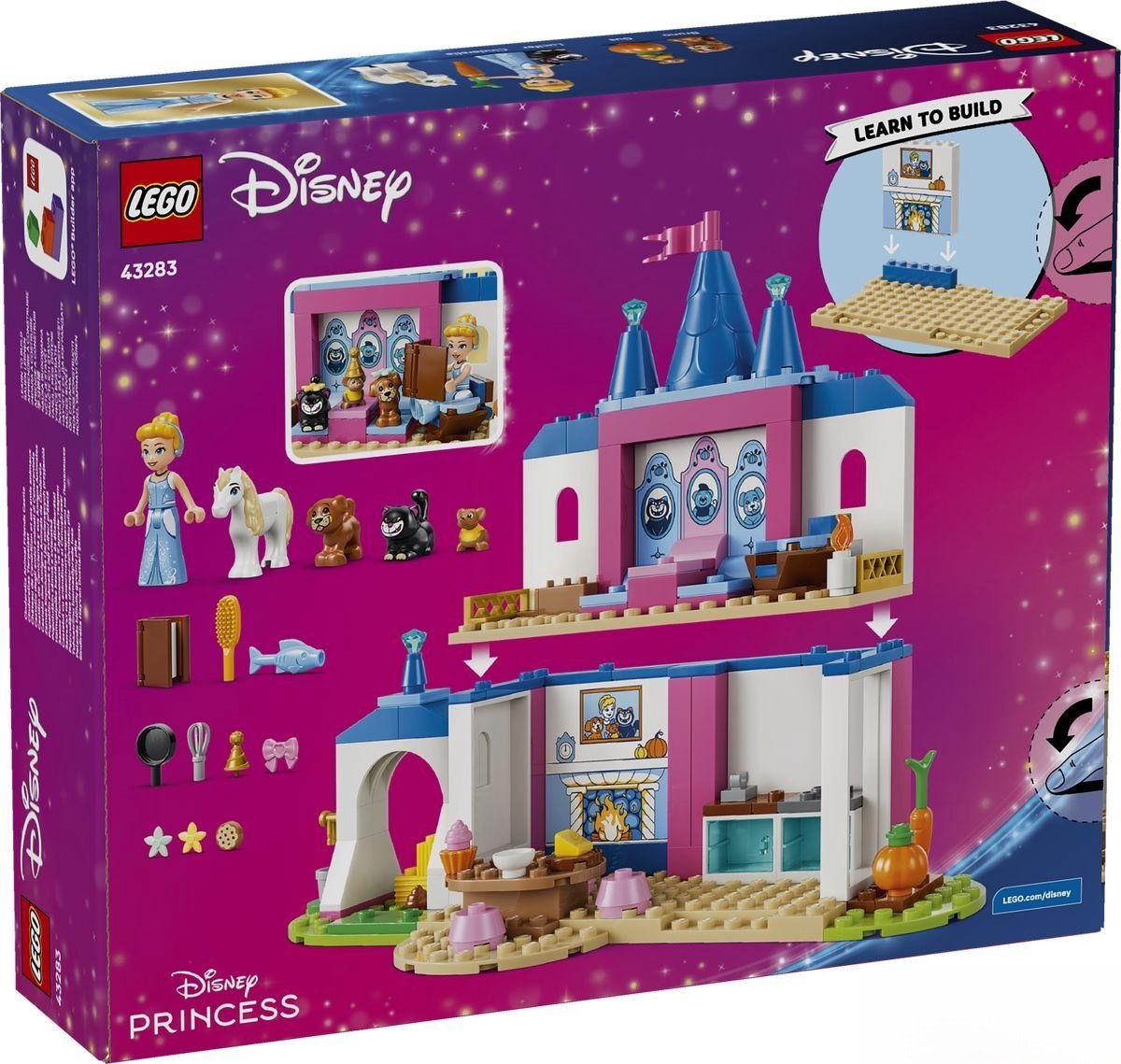 LEGO® ǀ Disney Princess Assepoesters Kasteel met Dierenvriendjes - Bouwspeelgoed voor Kinderen met Assepoester en 4 Dieren - 43283 — cadeau in Spellen & Speelgoed - foto 8