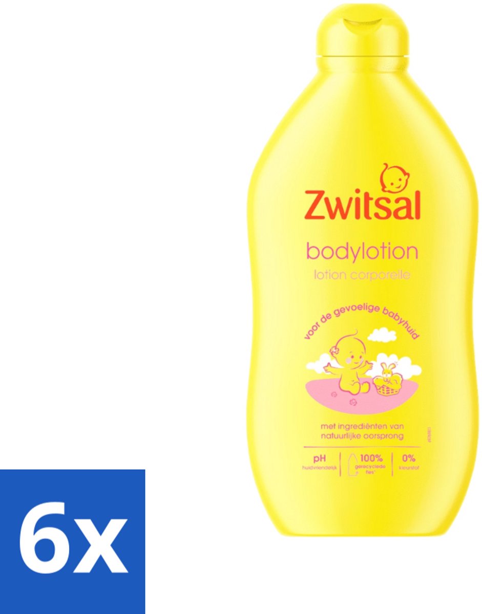 6 x Zwitsal - Babyverzorging - Bodylotion - Extra Verzorgend en Zacht - 400 ml - Babylotion - Babyhuid - Verzorgende Lotion - Hydraterende Lotion - Zwitsal