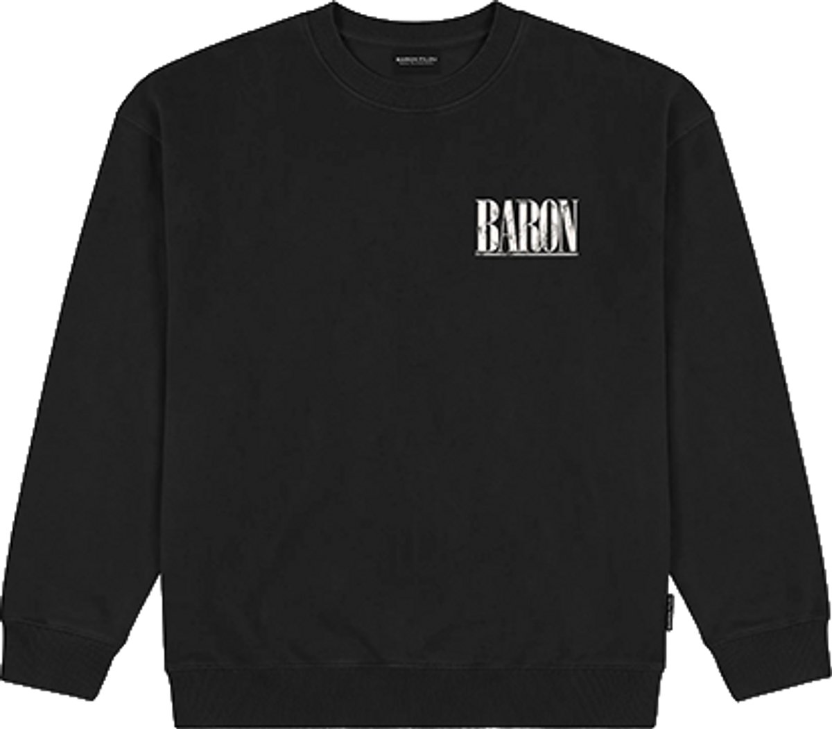 Baron Filou Oversized Backprint Pullover (Baron Is Black In Town)