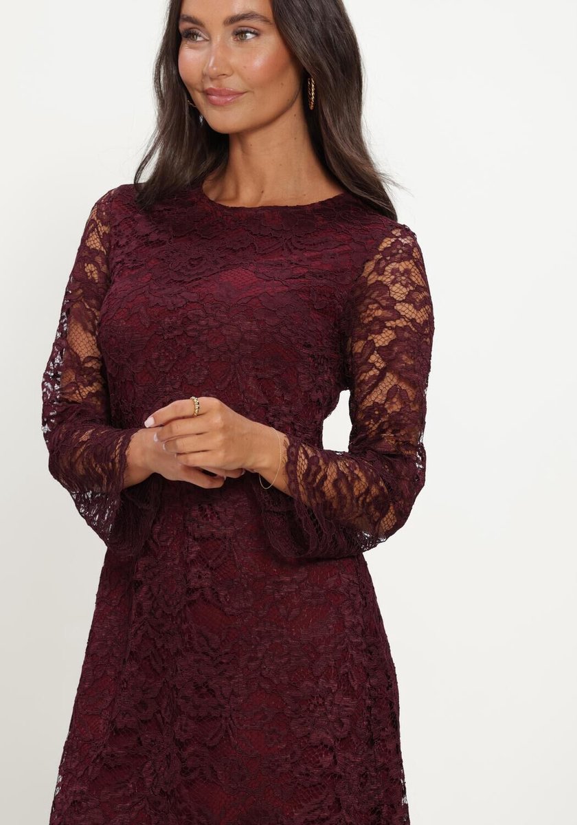 Ana Alcazar Dress Dames - Jurk - Bordeaux - Maat 38