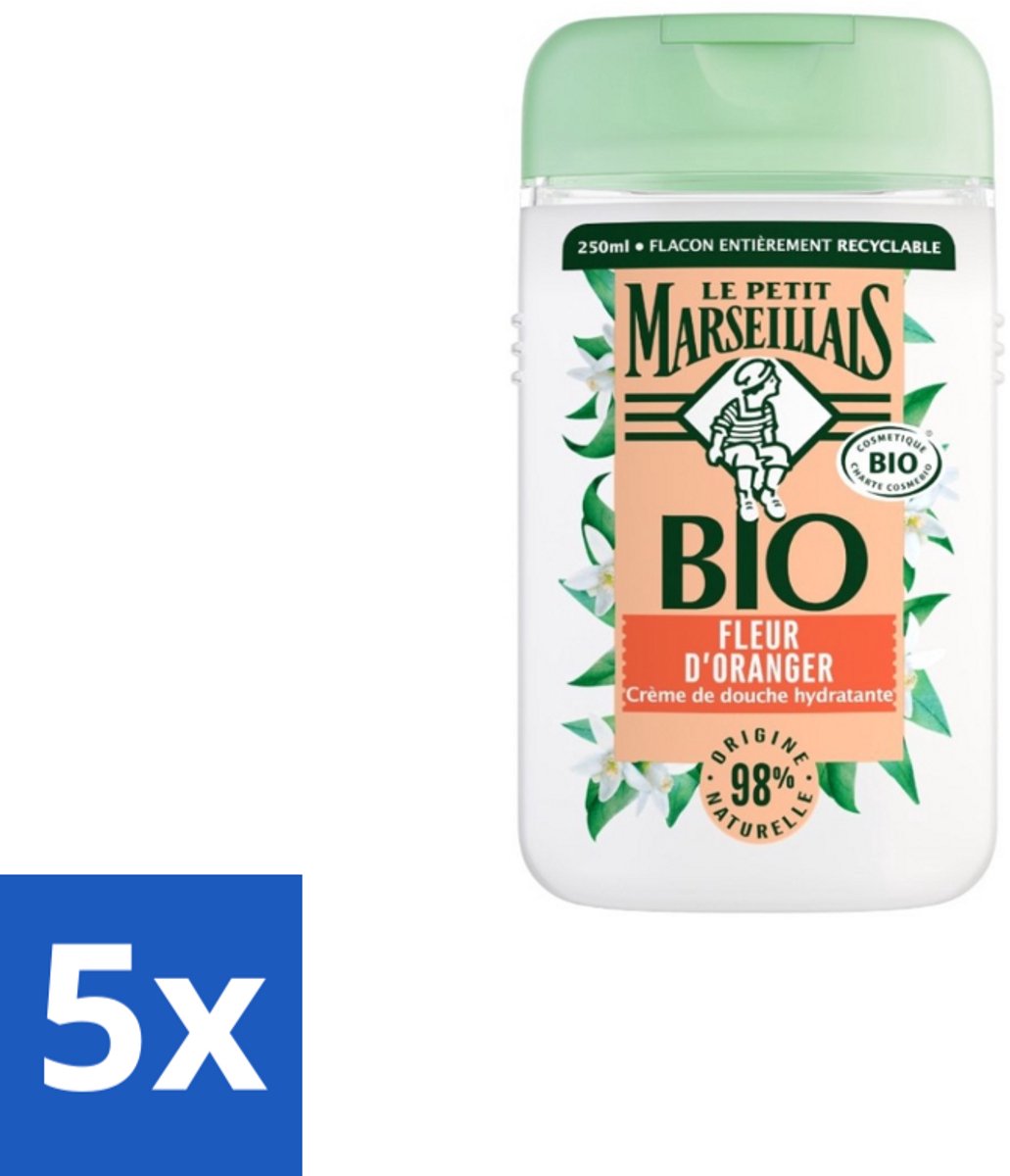 Le Petit Marseillais – Douchegel – Fleur d’Oranger – 250 ml - Bulkverpakking - 5 stuks
