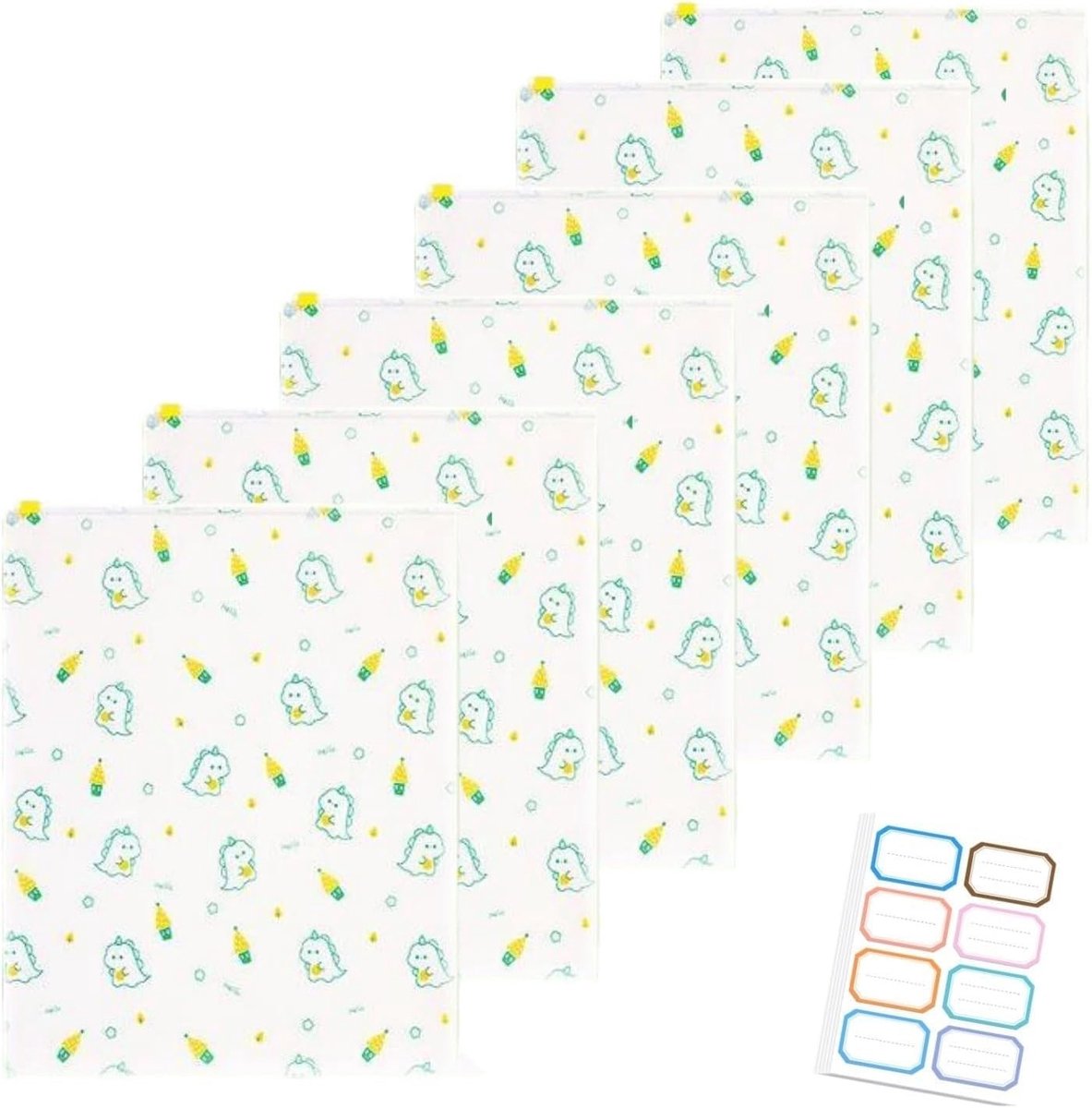 Draagbare Luiertassen voor Pasgeborenen, Herbruikbare Cadeautassen voor Verwachtende Moeders, 35 x 45 cm, Set van 6, Ideaal voor Babyshowers en Kraamcadeaus