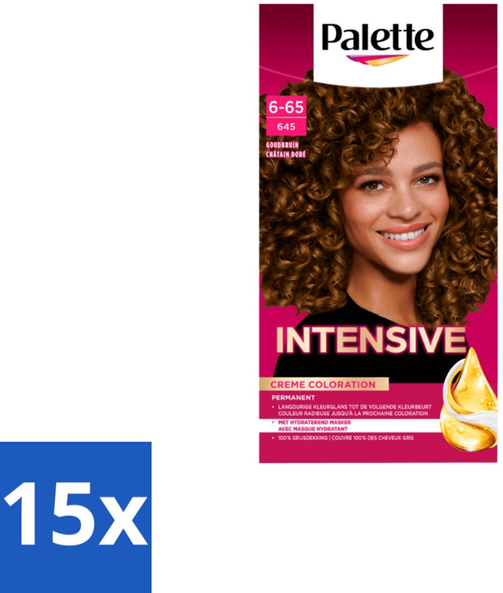 Poly Palette – Haarverf – 6-65 / 645 Goudbruin – 115 ml - Bulkverpakking - 15 stuks