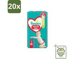 20 x Pampers – Luierbroekjes – Pants Maat 3 – 56 Luiers - Grootverpakking - Luiers Voor Baby - Luierbroekjes - Luier Voor Baby - Luier Maat 3 - Luier Voor Actieve Baby