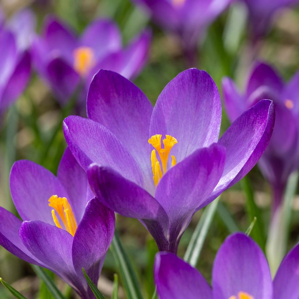Green boutiQ - 400x Crocus Ruby Giant - Krokus - Paars - Verwilderingsbol - Bolmaat 5/+