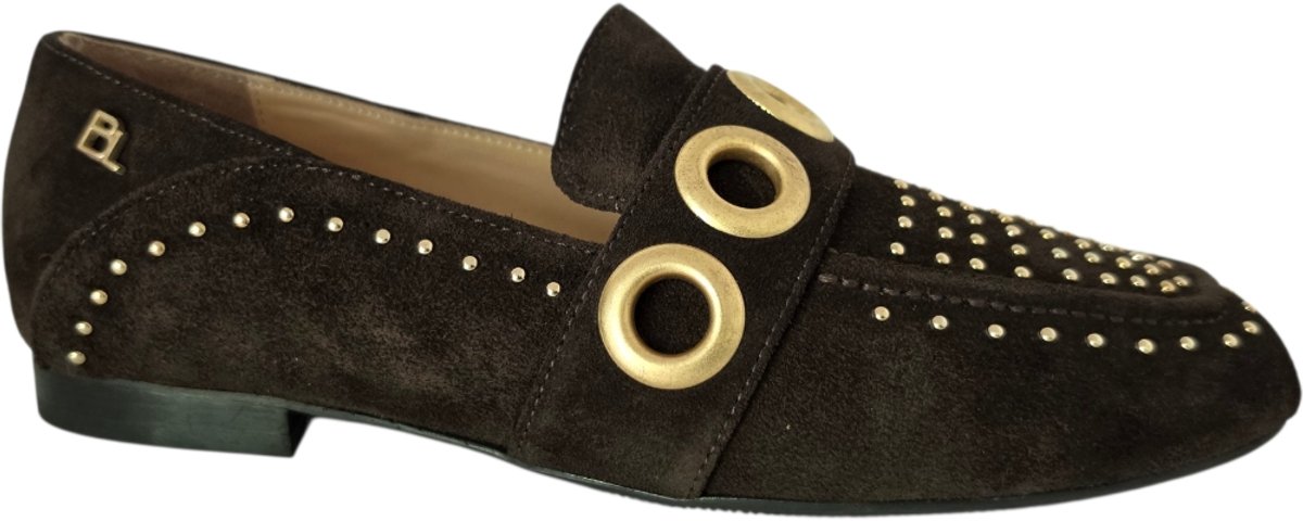 Babouche Instapper Shelly-02 Bruin