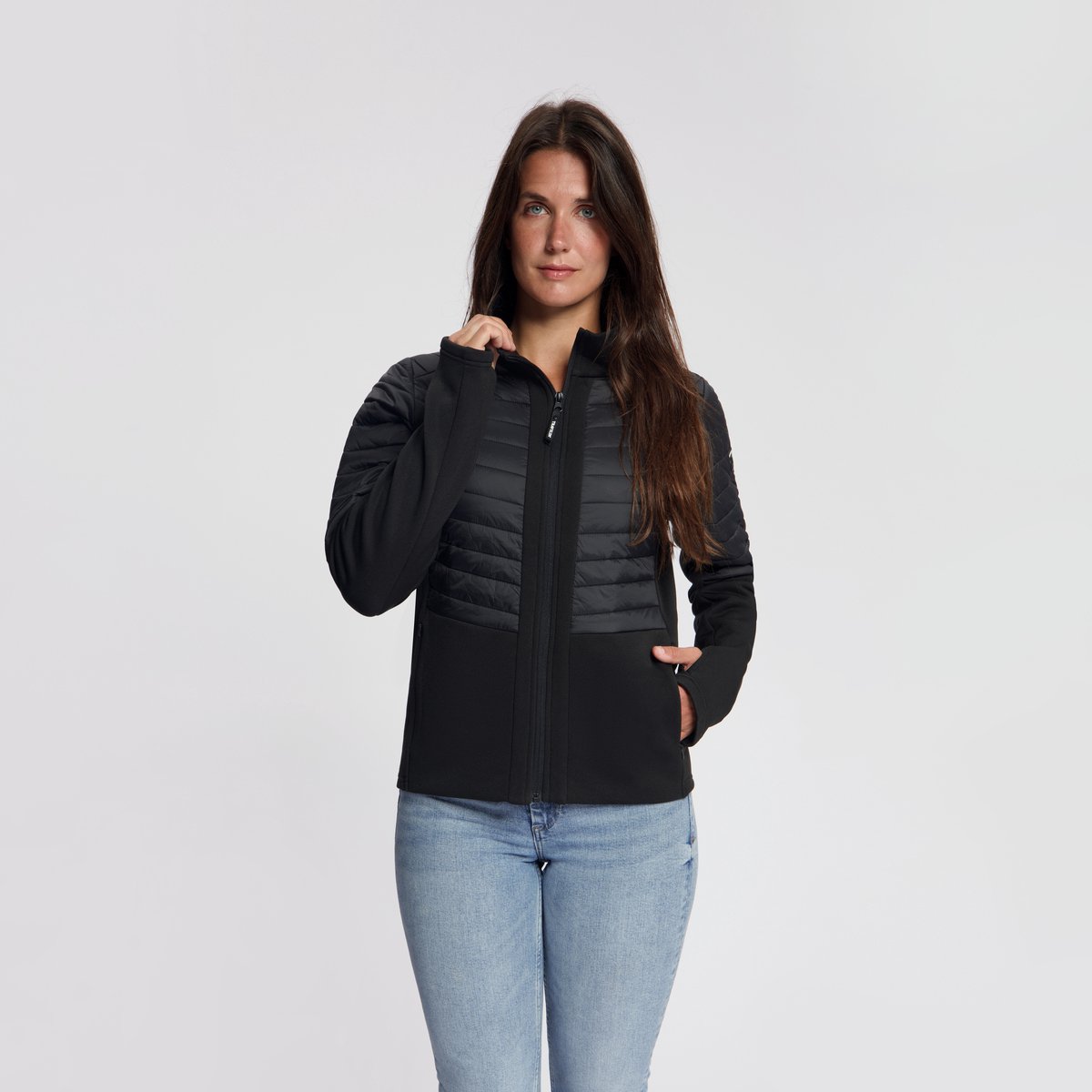 Travelin' Lyan Dames - Outdoorvest - Gevoerd - Zwart
