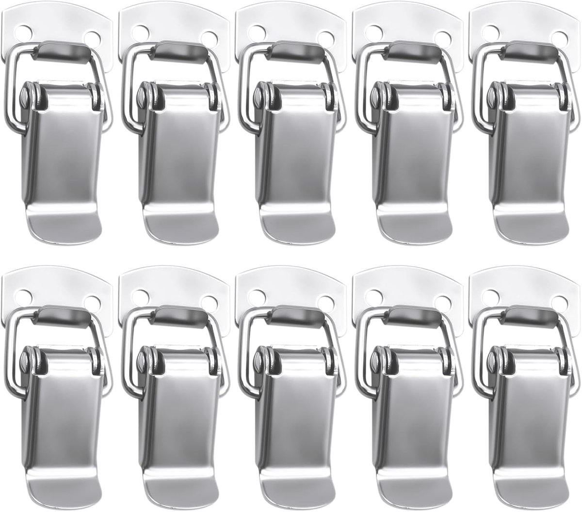 10 stuks leverlatches 47 mm met 40 schroeven voor beveiliging en deurbevestiging