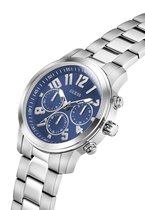 Guess Parker Quartz Analoog Horloge Zilverkleurig Kast Gemaakt Van 100% Roestvrij Staal En Een Armband Van 100% Roestvrij Staal 44 GW1006G1, GW1006G4