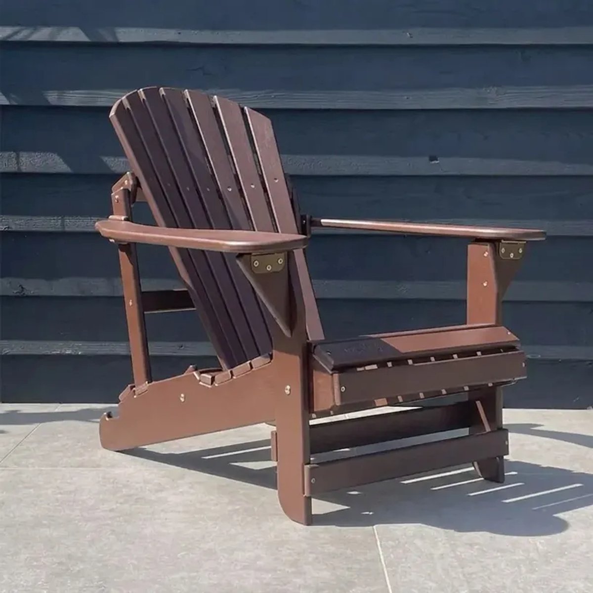 Originele Adirondack Tuinstoel Verstelbaar | Kunststof | Donkerbruin | 10 jaar garantie | Binnen 2-5 werkdagen geleverd | Canada Comfy Chair