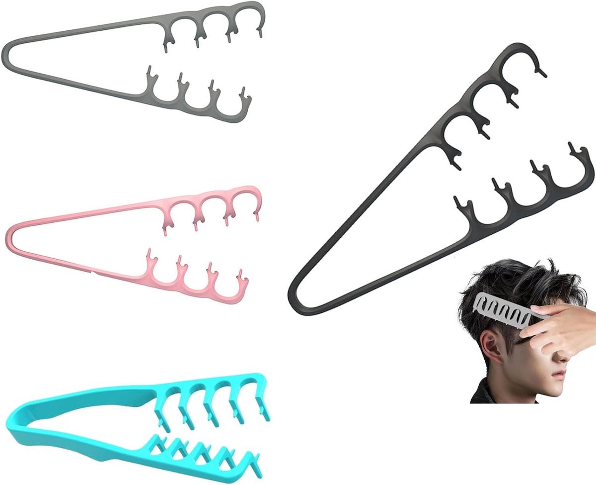 Haarkam - Styling Kam - Volume Creëren - Ergonomisch Handvat - 24 g - Zwart