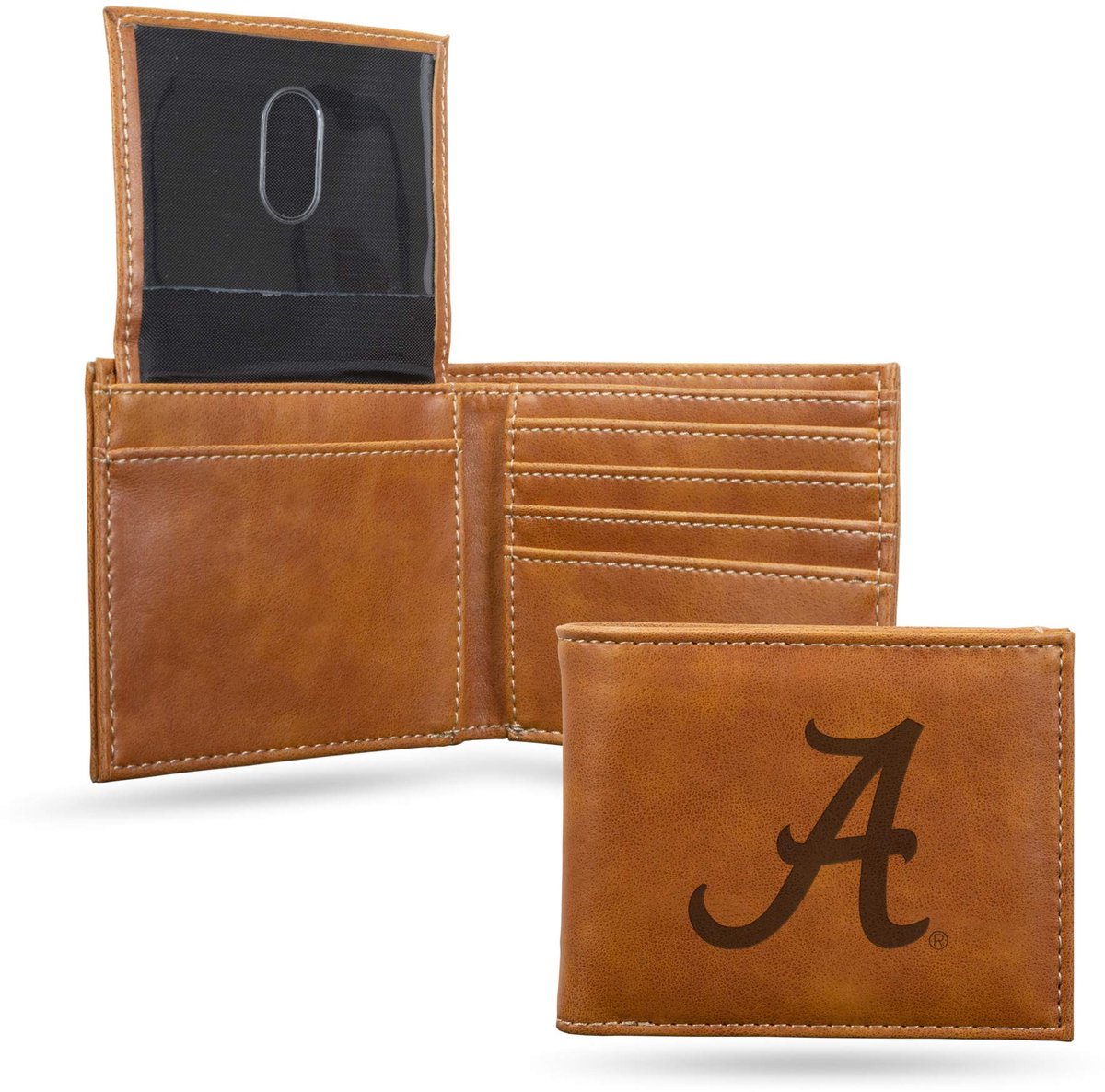 Elzusha - Slim Wallet met Lasergravure - Bruin