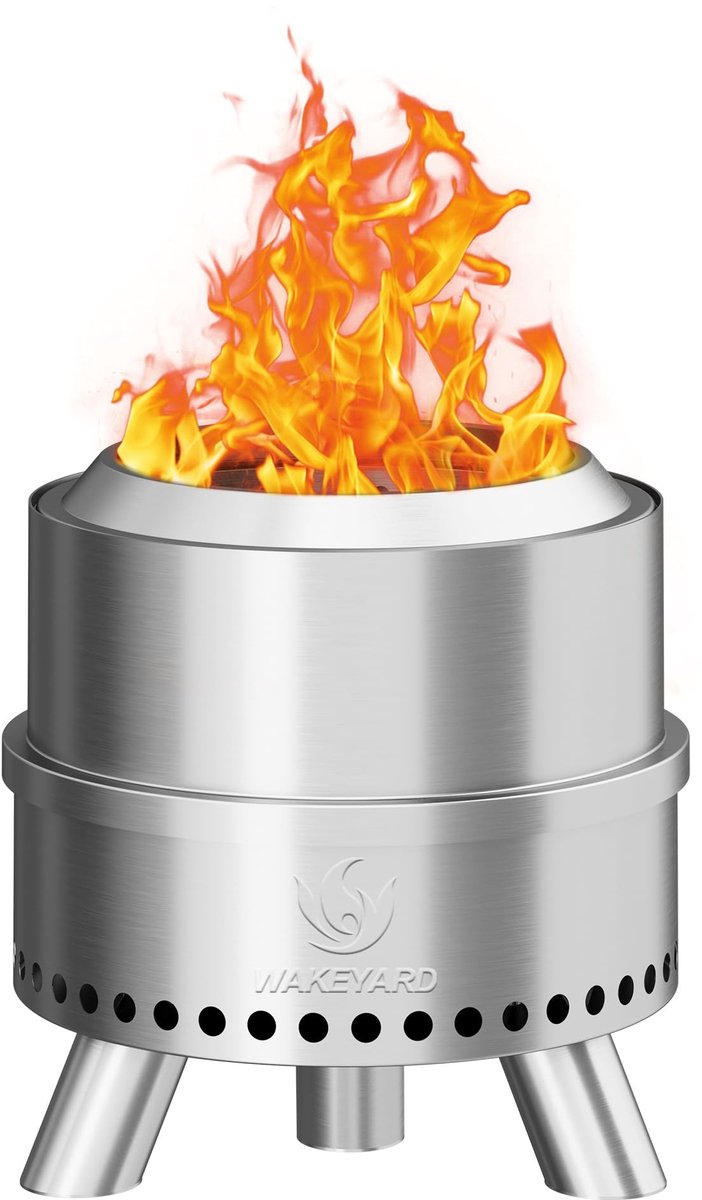 Solidchoice - Smokeless Fire Pit met Waterproof Bag en Poker
