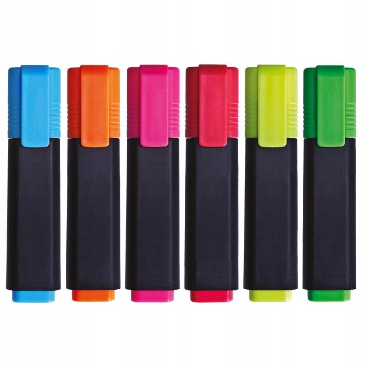 Set van 6 Markeerpennen - Levendige Kleuren