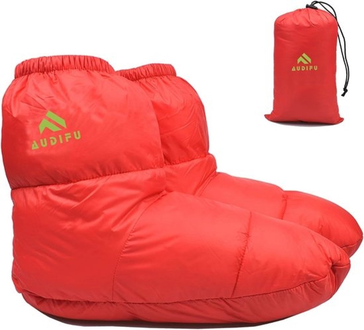 Ultralichte Warme Donsbooties voor Kamperen en Backpacken - Comfortabele Slaapsokken voor Mannen en Vrouwen