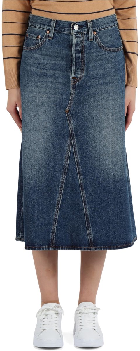 Elzusha - Dames A-lijn Rok - Hoog Taille - Mid Morning