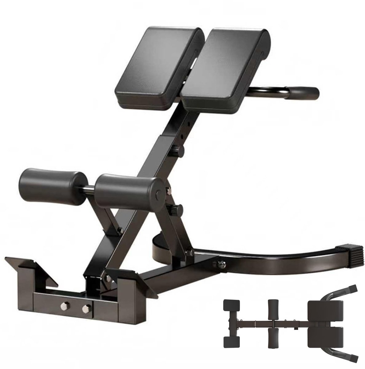 Elzusha - Hyperextension Rugtrainer - Inklapbare Trainingsbank voor Thuis