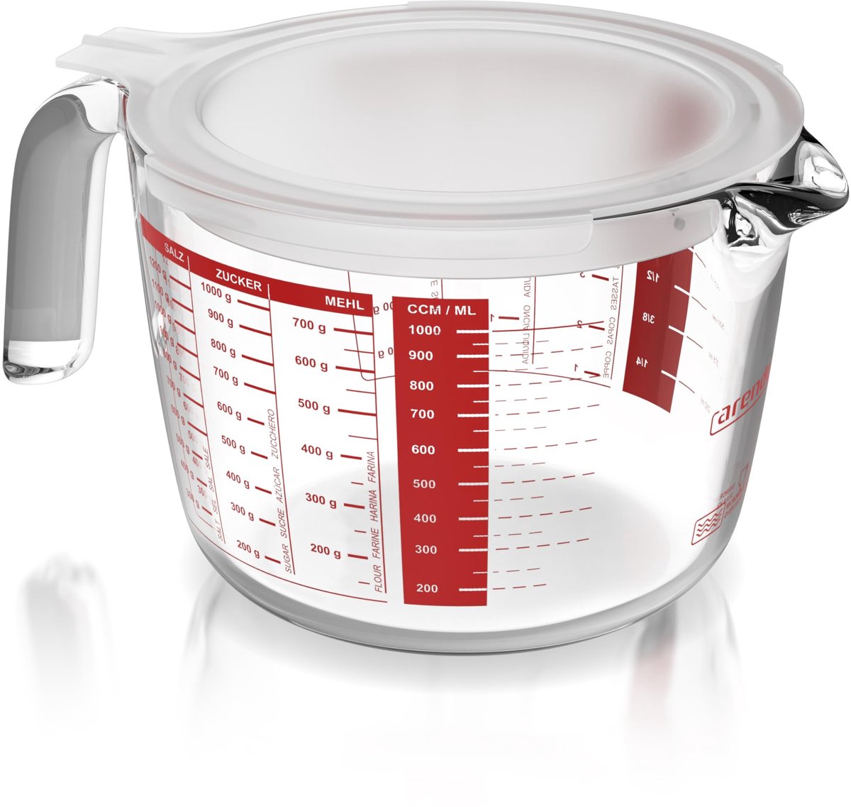 Elzusha - Glazen Maatbeker van Borosilicaat Glas