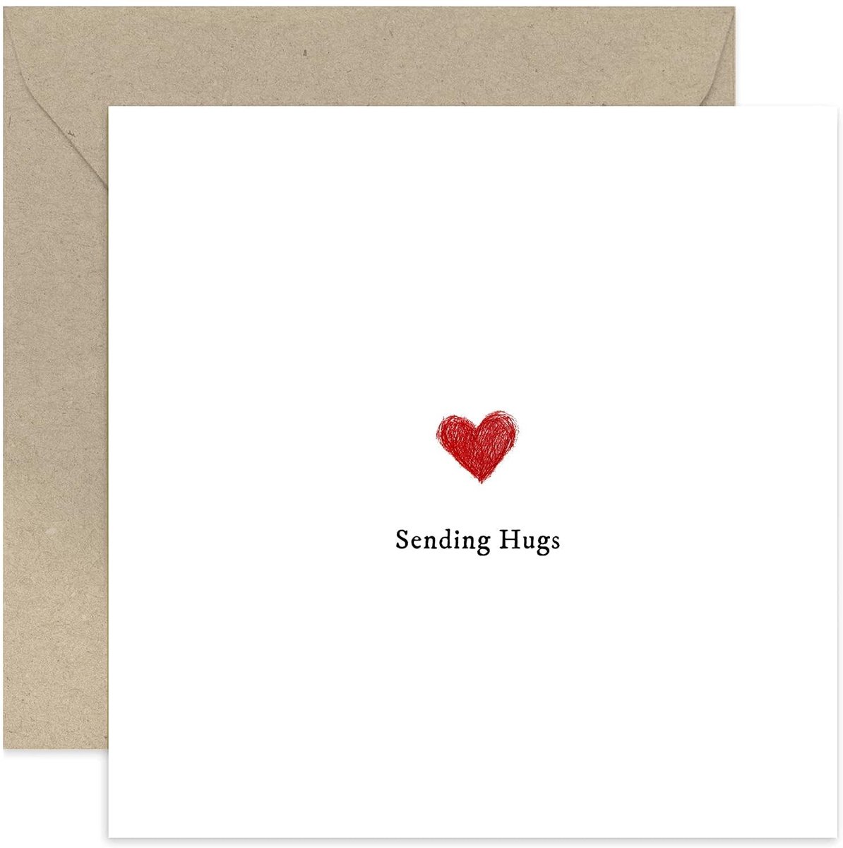 Elzusha - Wenskaart Sending Hugs - Voor Beterschap en Sympathie
