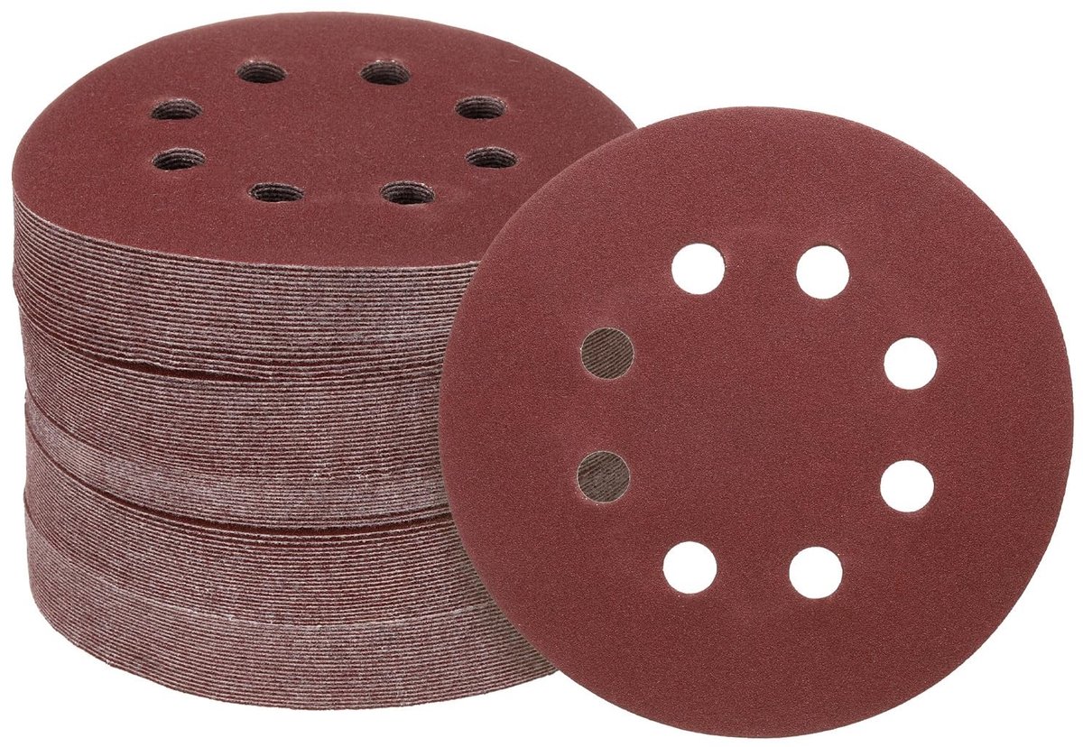 Elzusha - 150 Stuks Haak- en Schuurpapierschijven 15 cm met 240 Korrelgroottes