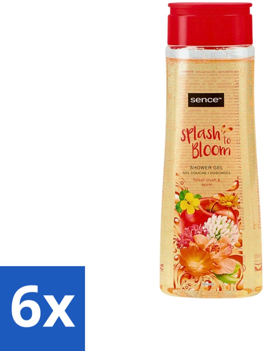 6 x Sence - Body-X Twilight Amber - Douchegel - Voor Vrouwen - 500 ml - Douchegel Voor Vrouwen - Fruitige Geur - Bloemige Geur - Douchegel Voor Dagelijks Gebruik - Body-x Twilight Amber