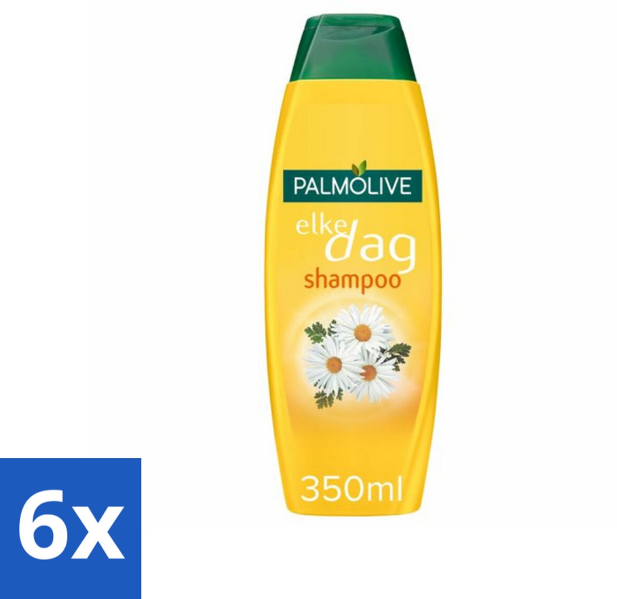 6 x Palmolive Shampoo Elke Dag 350 ml - Shampoo Dagelijks Gebruik - Kamille Extract - Natuurlijke Shampoo - PH-huidneutraal - Verzorgend Haar