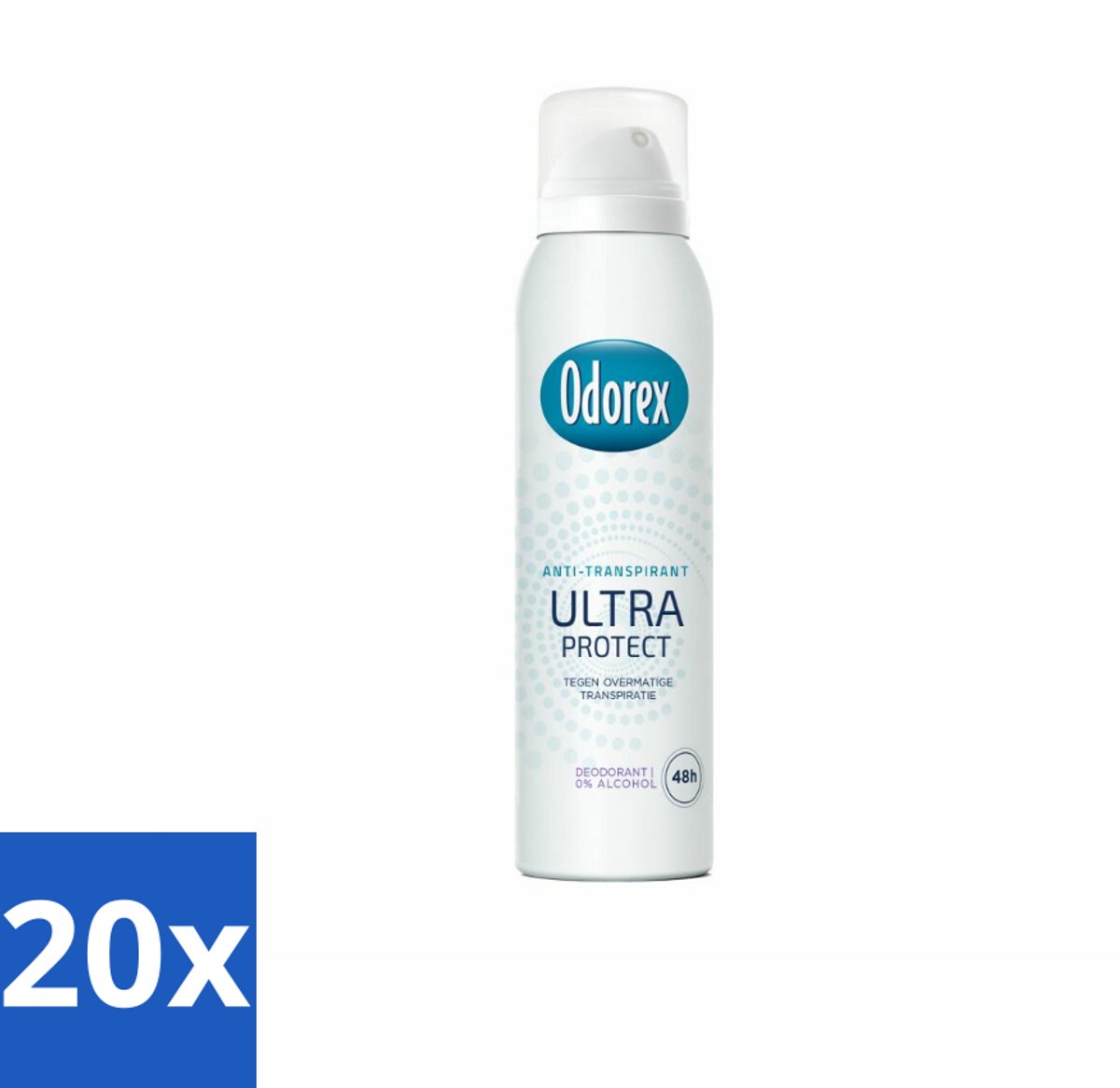 20 x Odorex - Deodorant Spray - Ultra Protect - Extra Krachtig - 150 ml - Anti-transpirant Spray - Zweetvermindering - Geurvermindering - Huidvriendelijk - 48 Uur Bescherming