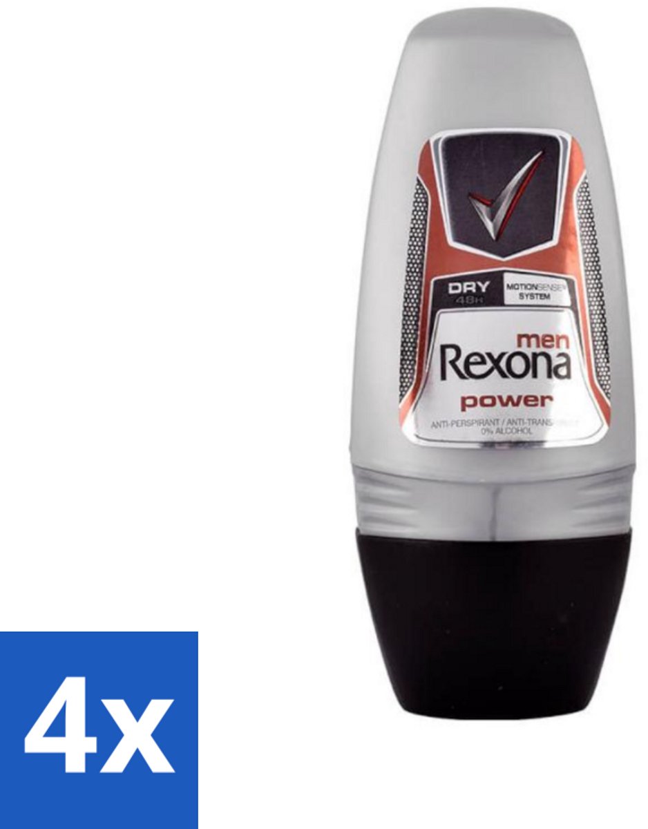 4 x Rexona - Advanced Protection - Deo Roll-on - Anti-transpirant - 50 ml - Deo Roll-on - Anti-transpirant - Zweetbehandeling - Geurverlichting - Zweetbescherming