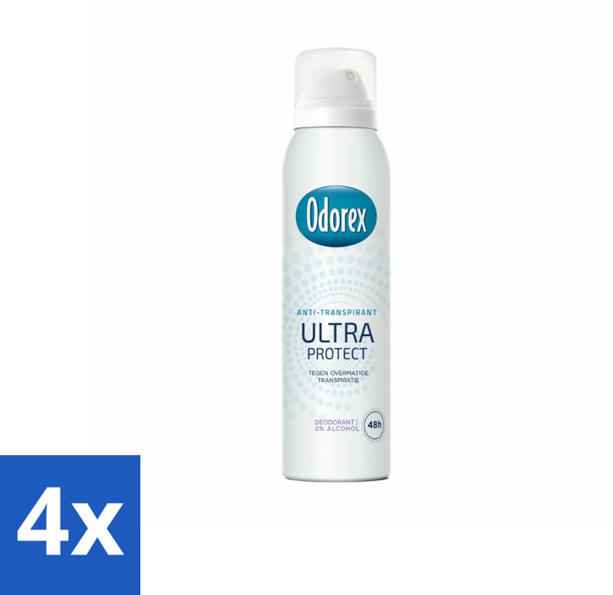 4 x Odorex - Deodorant Spray - Ultra Protect - Extra Krachtig - 150 ml - Anti-transpirant Spray - Zweetbeheersing - Geurbeheersing - Extra Krachtige Bescherming - 48 Uur Bescherming