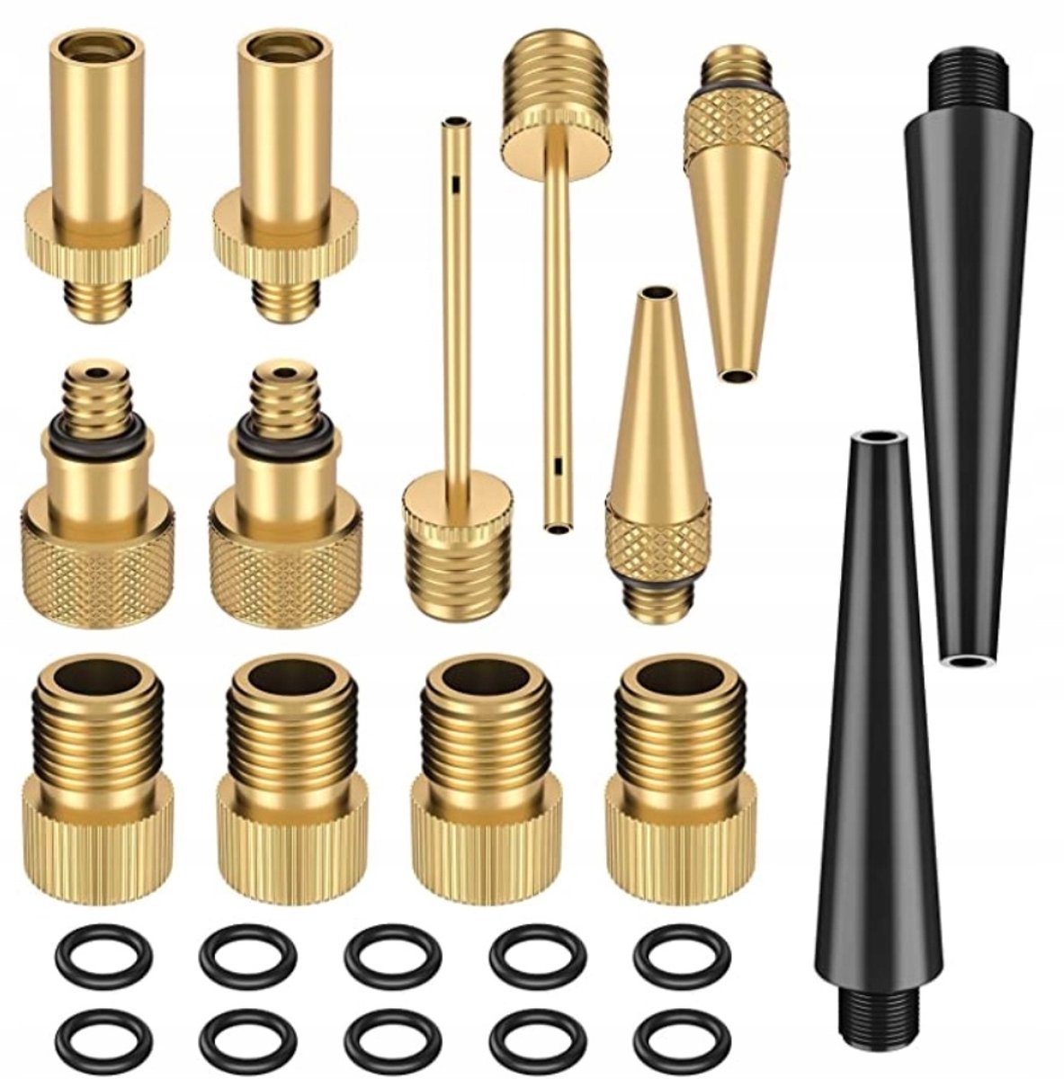 Fietsventiel Adapter Set XXL - Universeel voor Banden, Ballen & Matrassen