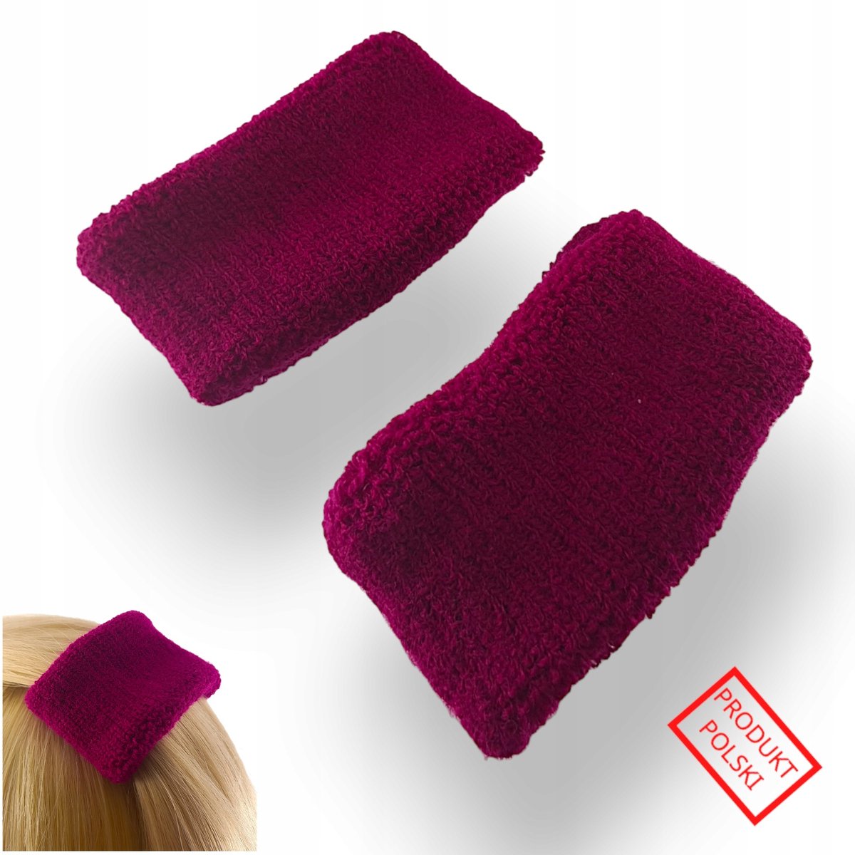 Sportieve Haarbanden & Polsbanden - Set van 2 - Fuchsia