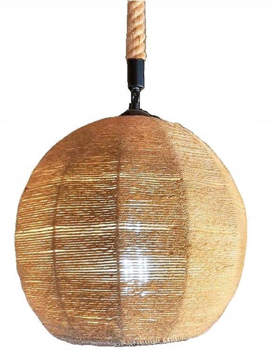Jutewe Hanglamp Moon Boho - 30cm - Natuurlijk & Stijlvol