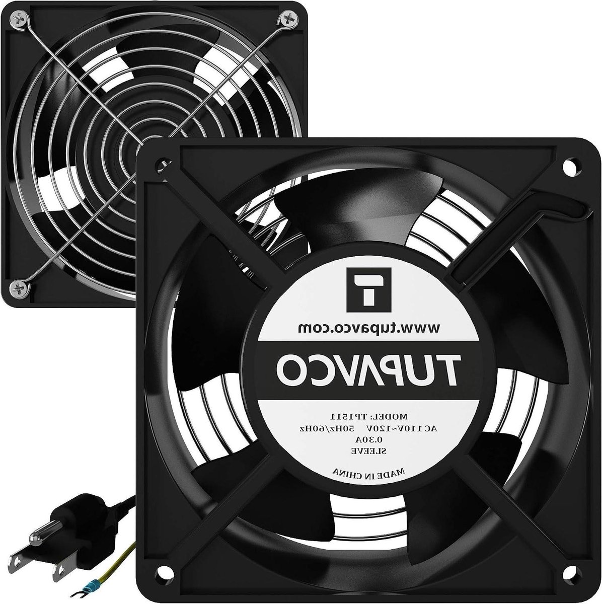 Netwerkkast Ventilator - Koelingskit Rackmount - Apparatuur Koelen - Stalen Frame Stil - 2 Stuks 120mm - Zwart