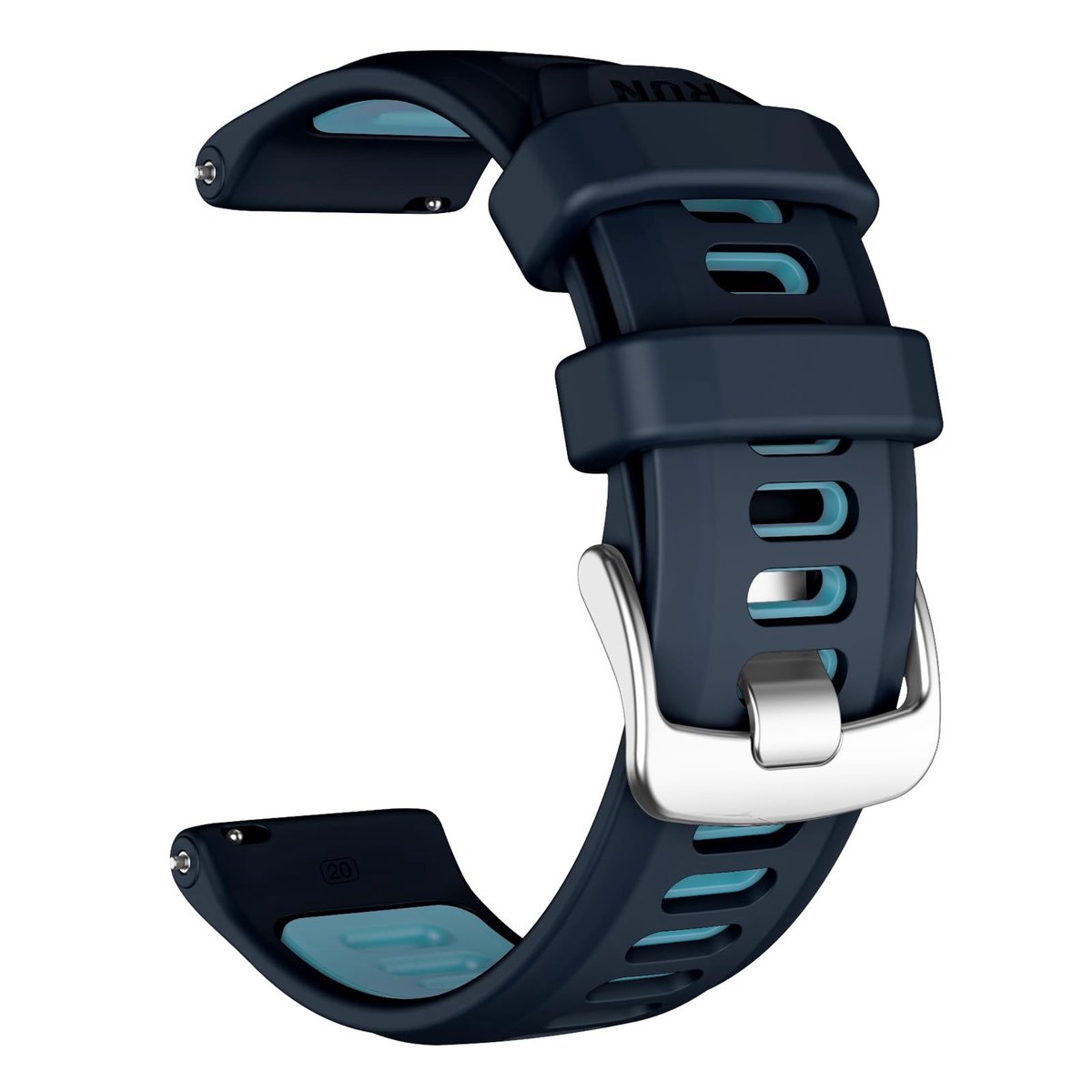 Elzusha - 20 mm Vervangende Siliconen Horlogeband voor Diverse Smartwatches